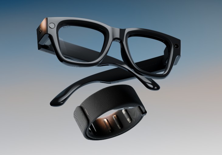 Meta presenta oficialmente sus gafas inteligentes y pulsera de control en la mano