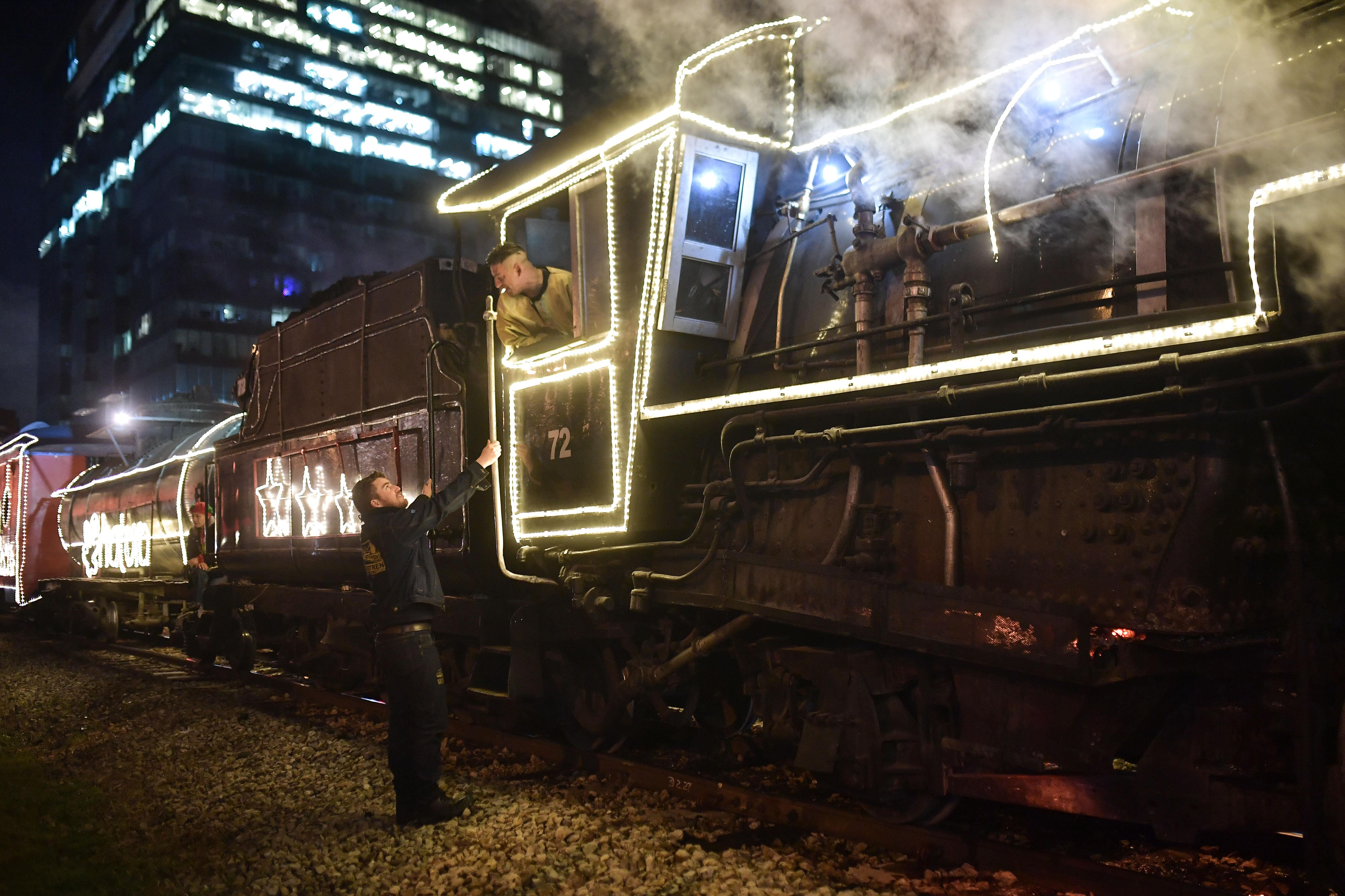 Tren de la Sabana en época decembrina