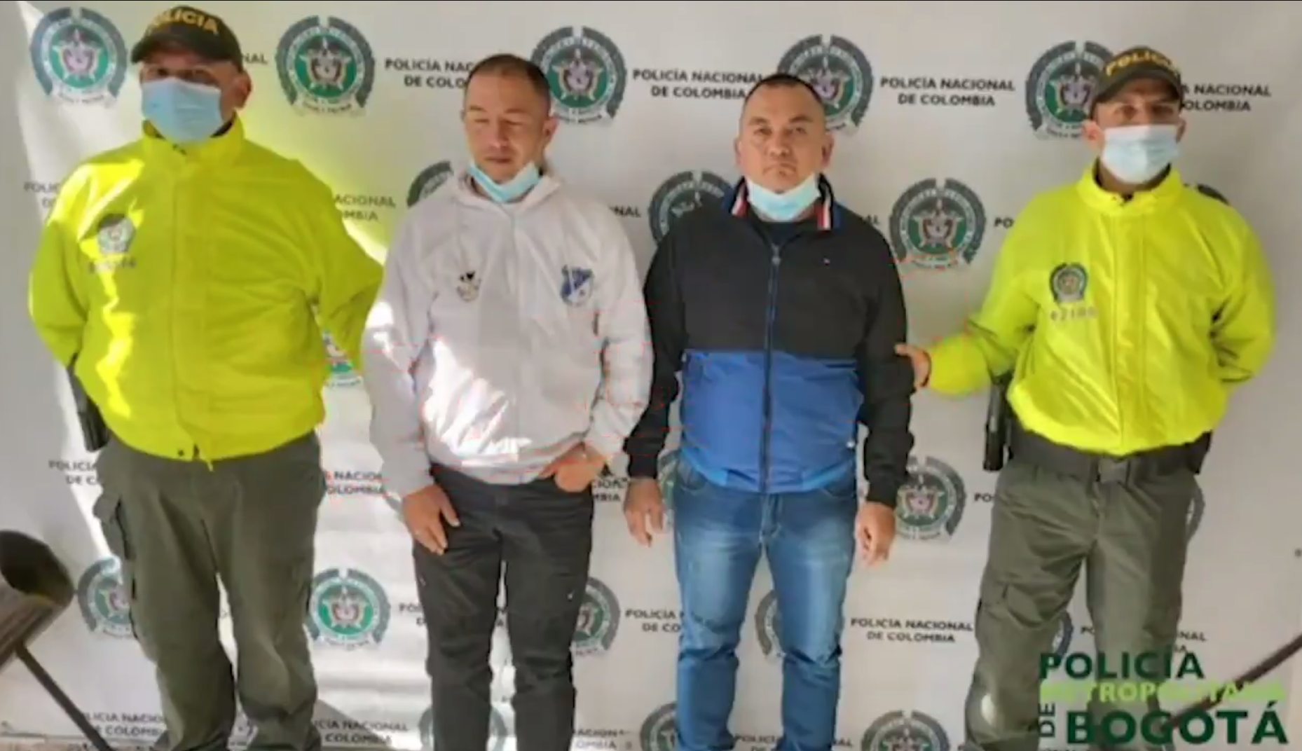 Policía captura a cuatro implicados por robo a entidades bancarias en Bogotá