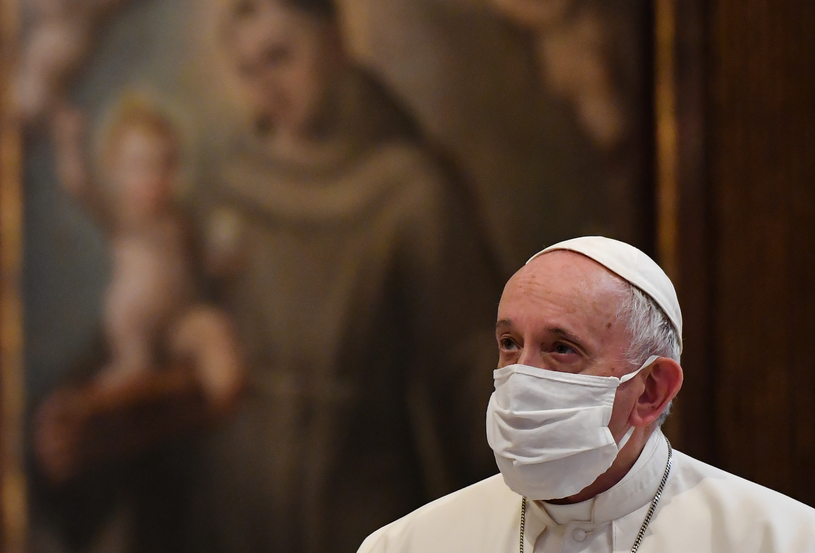 Papa adelanta la misa de Navidad por el toque de queda en Italia
