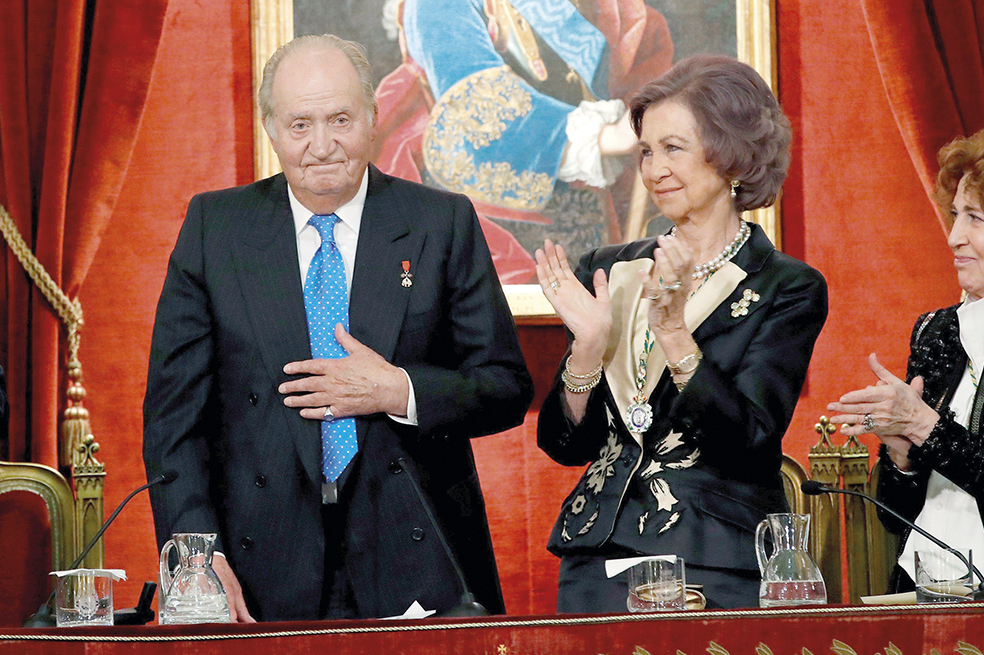 El rey Juan Carlos I y su esposa Sofía.