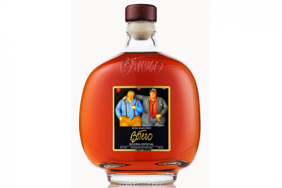 Fernando Botero diseñó botella y etiqueta de nuevo ron