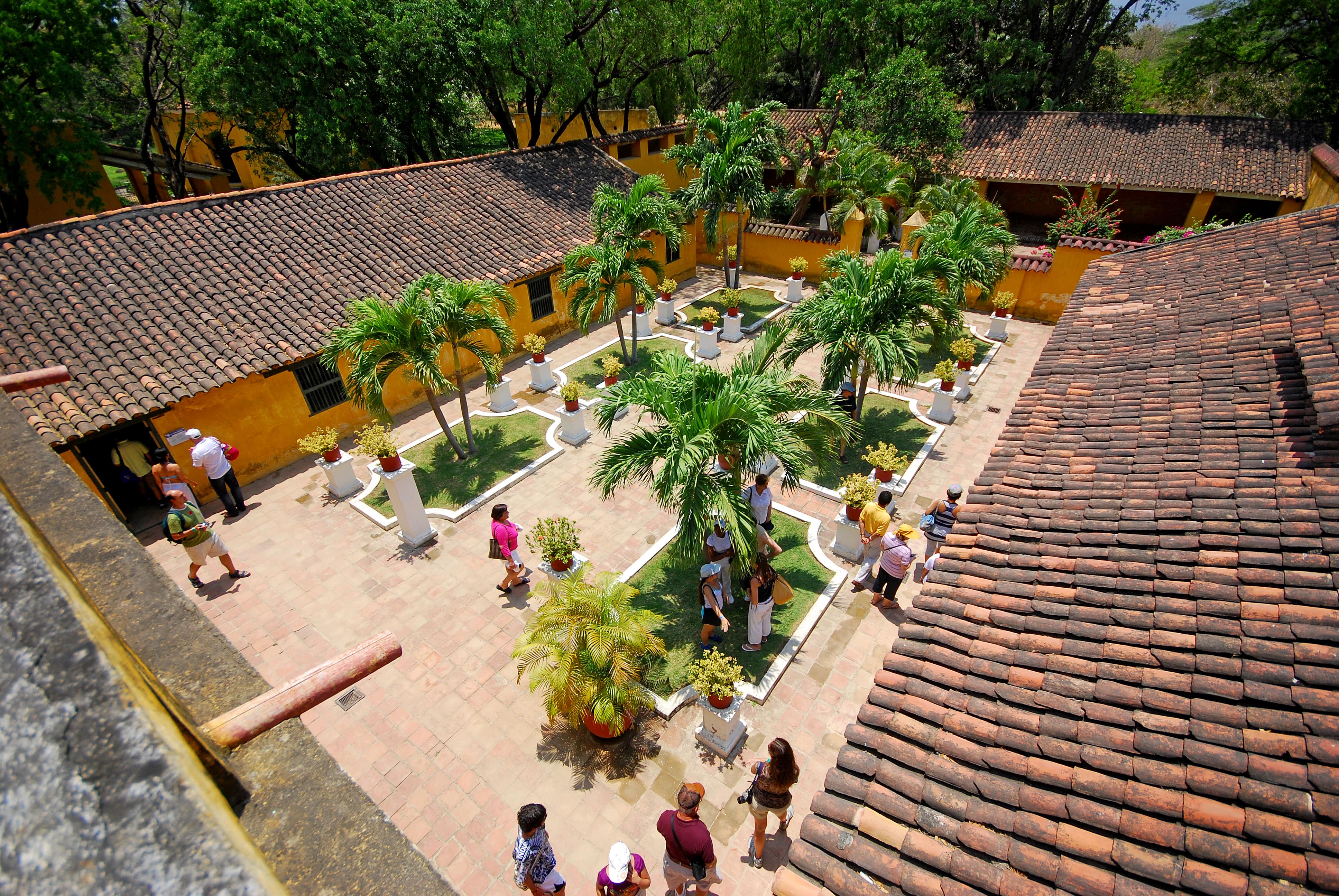 El jardín pertenece al Museo Quinta de San Pedro Alejandrino, lugar en donde murió Simón Bolívar.