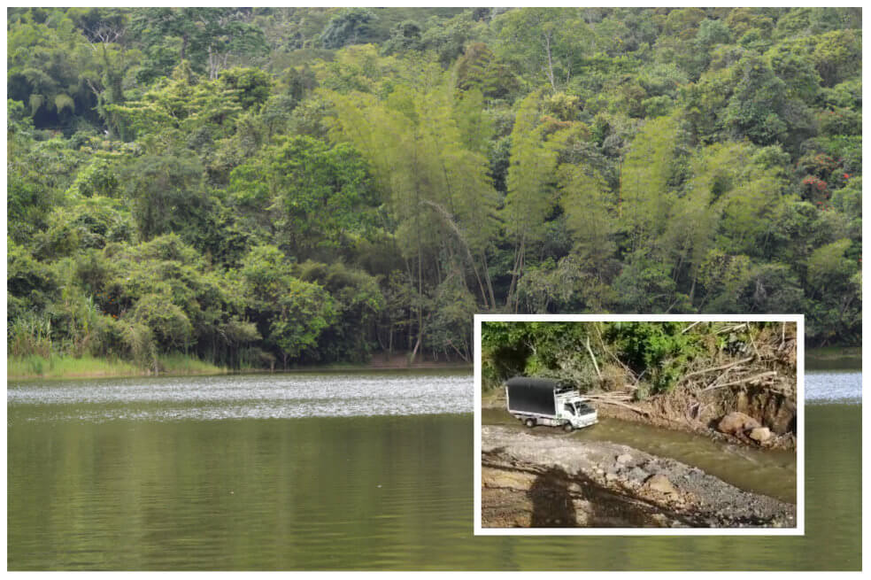 Alerta por afectaciones en quebrada utlizada como carretera en Cundinamarca
