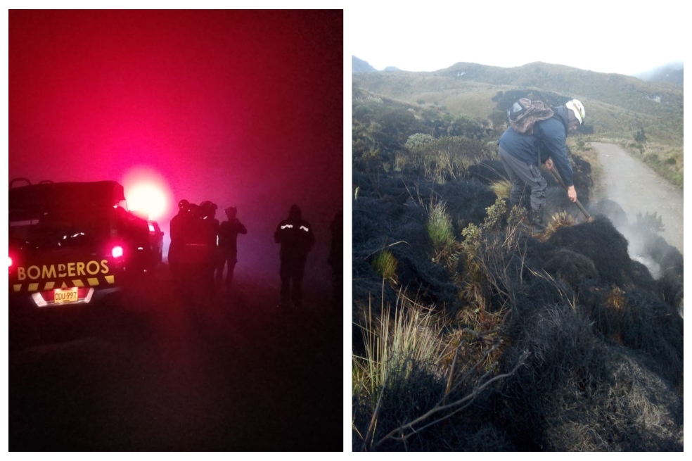Autoridades logran controlar incendio en el Parque Nacional los Nevados