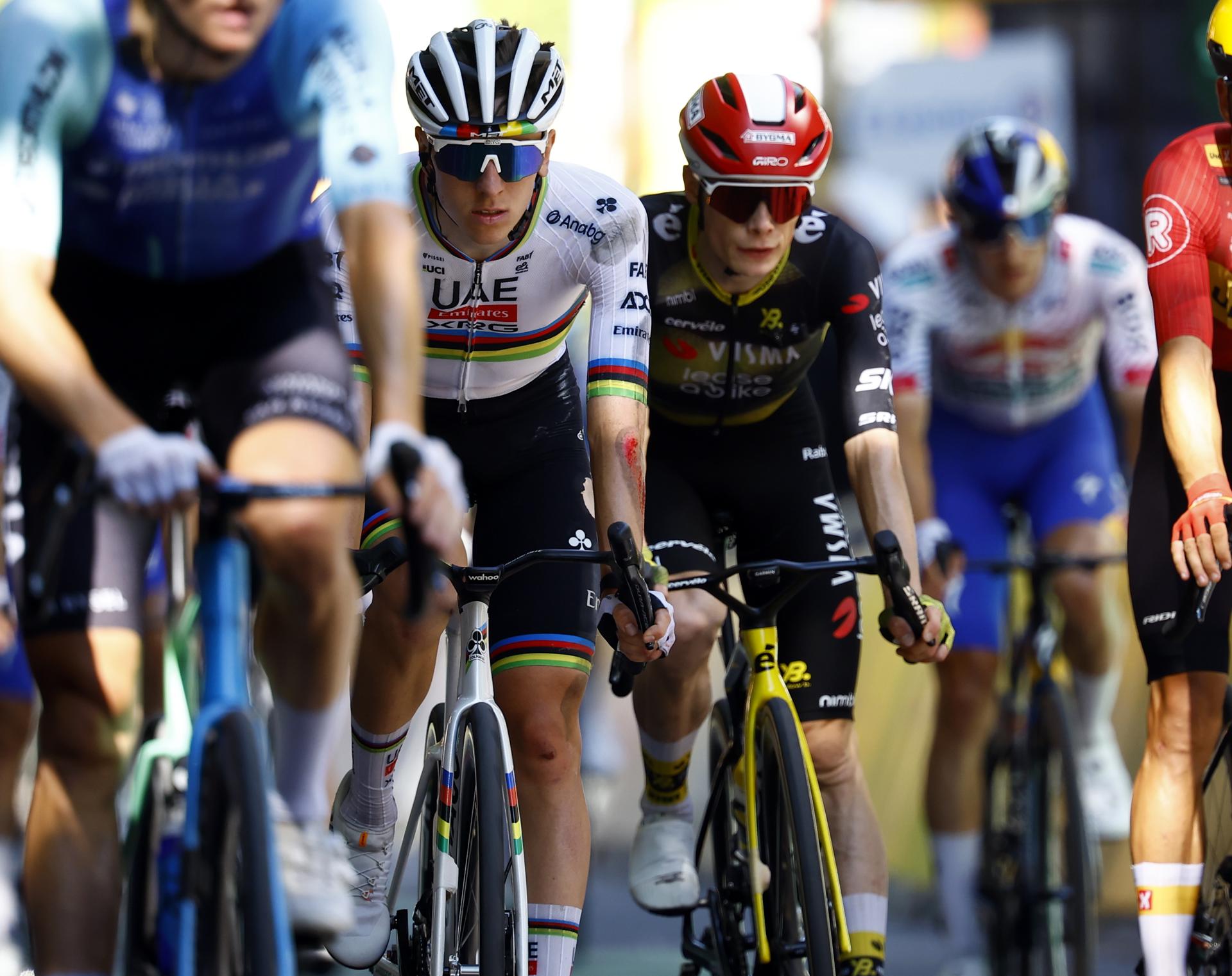 Así quedó la clasificación general del Tour de Francia tras la caída de Pogacar