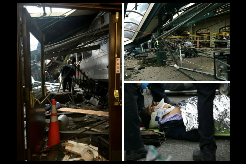 Accidente de tren en Nueva Jersey provocó derrumbe del techo de la estación