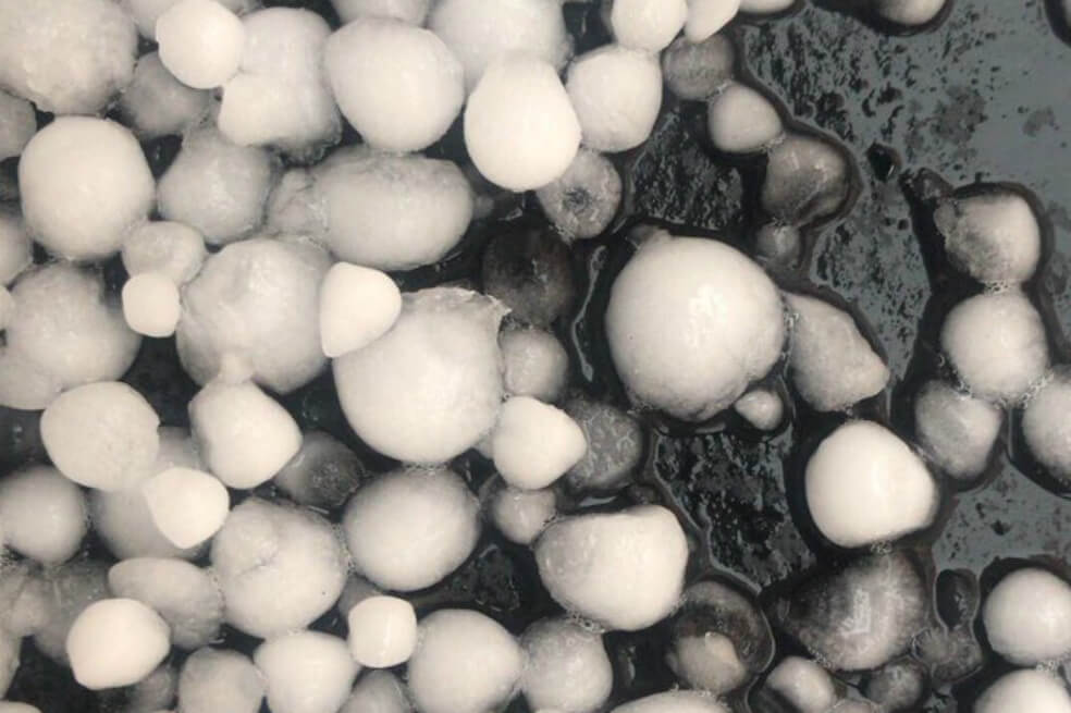 Fuerte granizada se registró en la tarde de este viernes en Bogotá