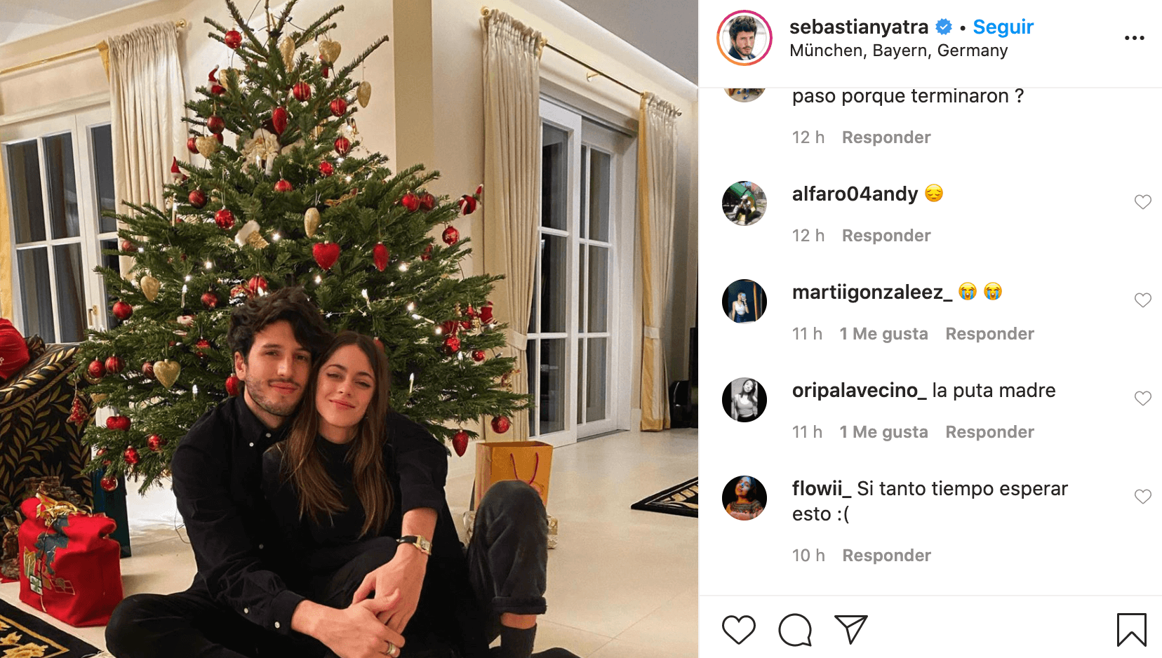Sebastián Yatra y Tini Stoessel terminan su noviazgo