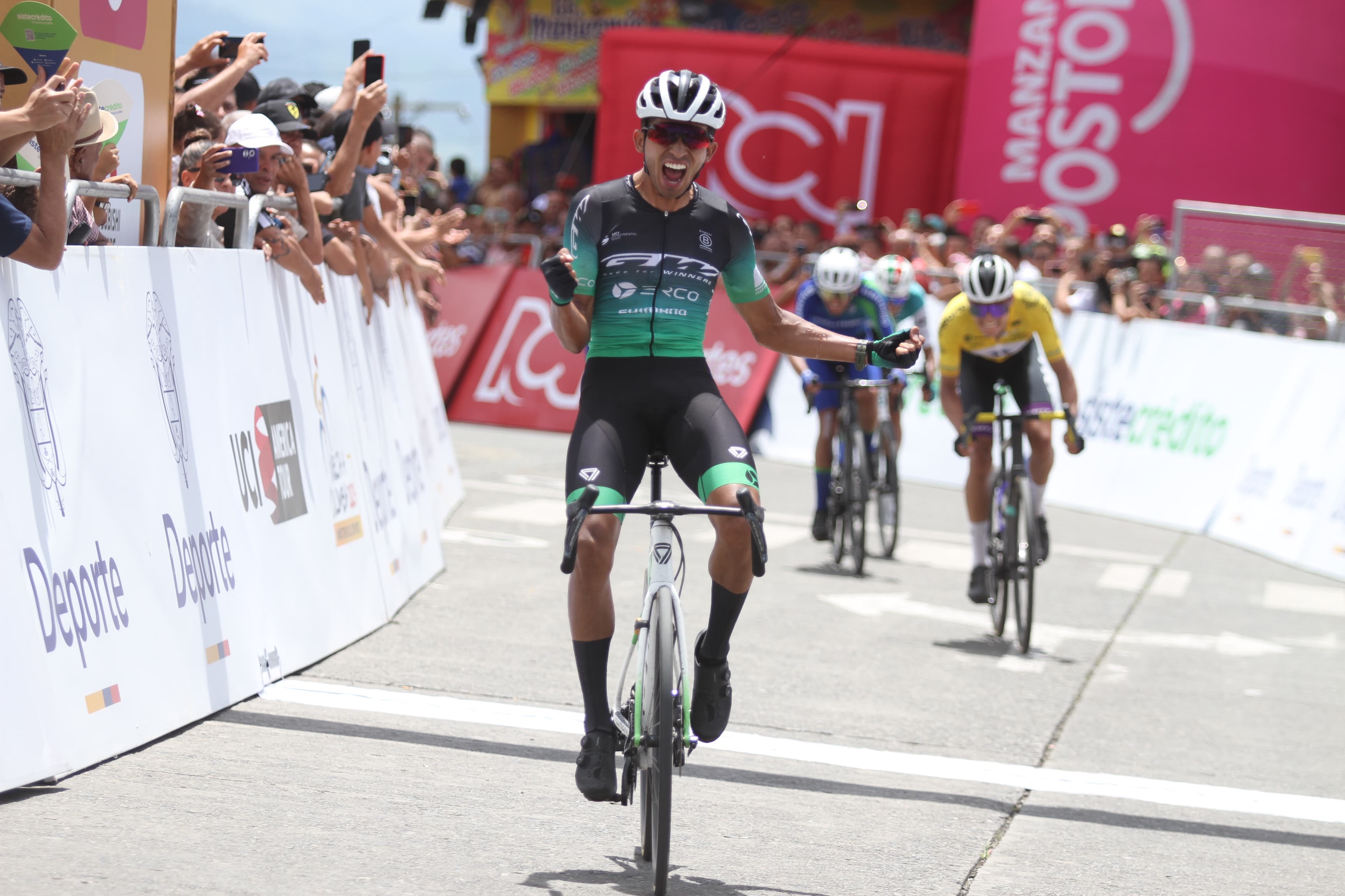 Vuelta a Colombia: Adrián Bustamante repitió victoria y se llevó la séptima etapa