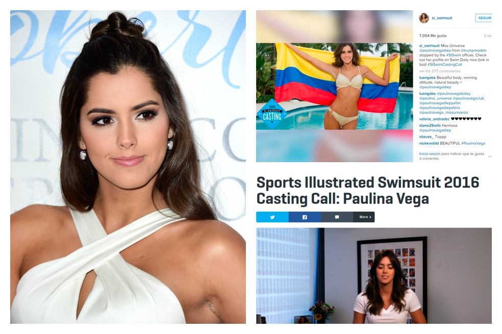 Paulina Vega realiza casting para Sports Illustrated Swimsuit 2016