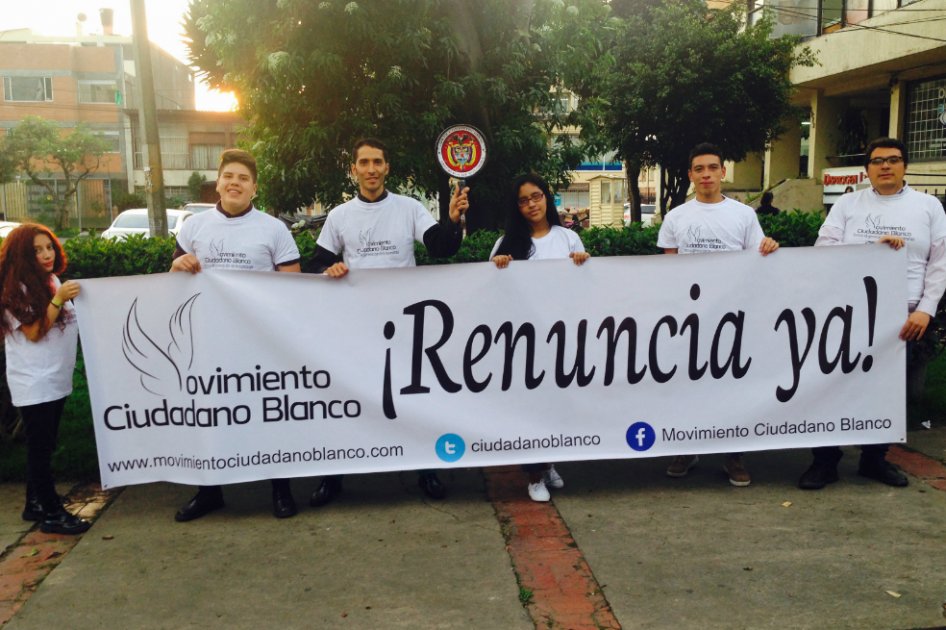 Ciudadanos del Movimiento Ciudadano Blanco piden renuncia de magistrados