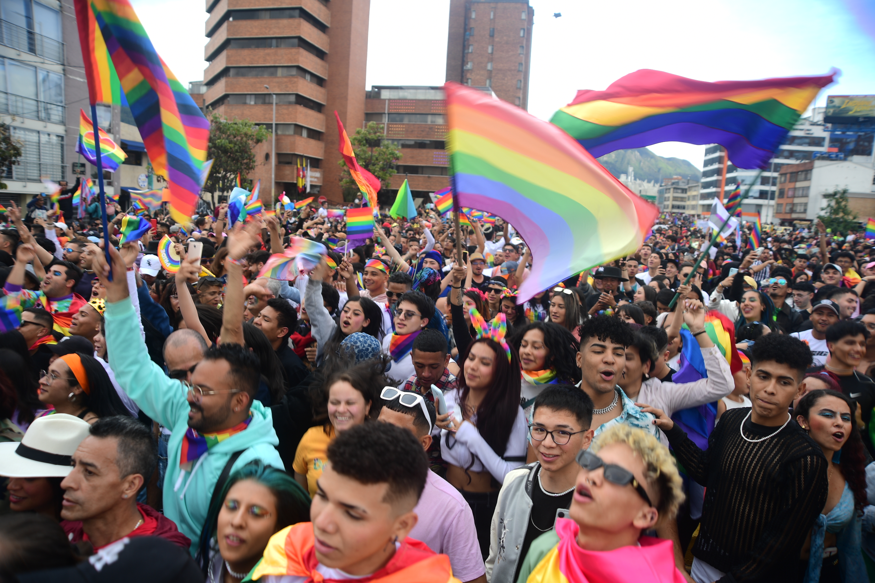 Marcha del Orgullo LGBTIQ+ en la ciudad de Bogotá
