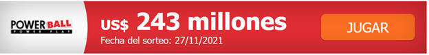 El próximo premio es de 243 millones de dólares.