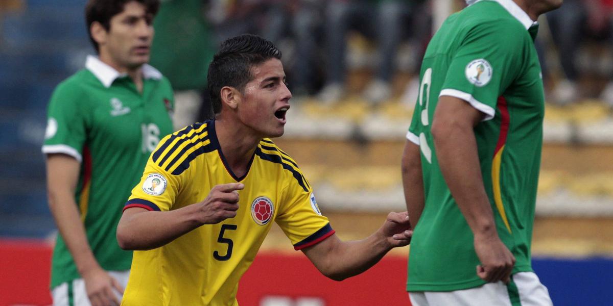 James Rodríguez debutó con Colombia en La Paz, hace 13 años.