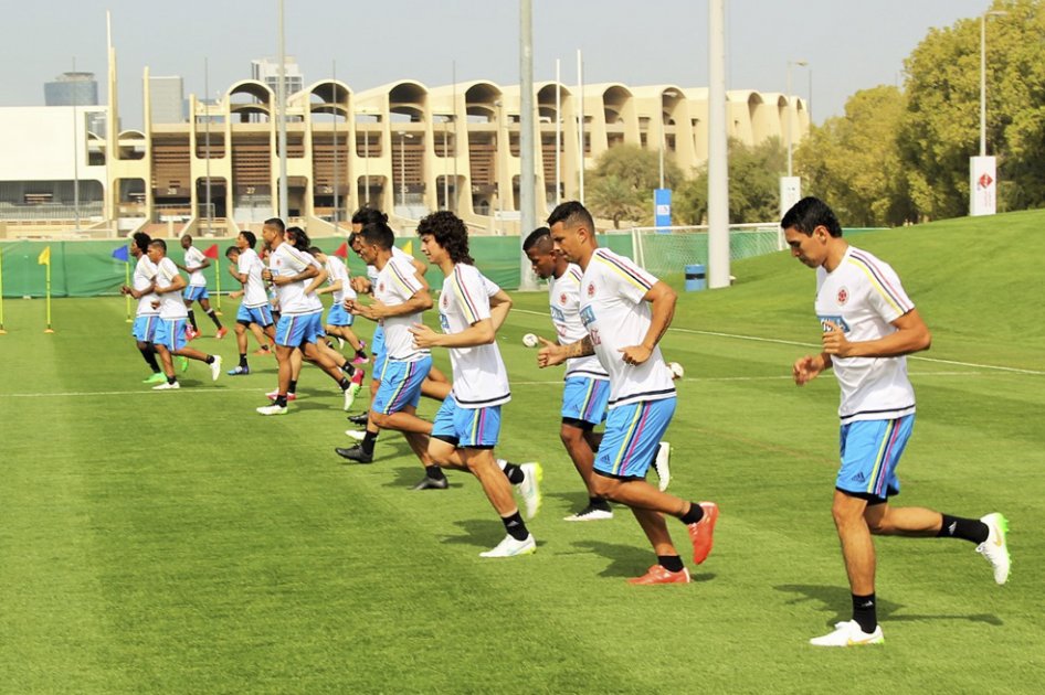 Colombia realizó su primer entrenamiento en Abu Dhabi