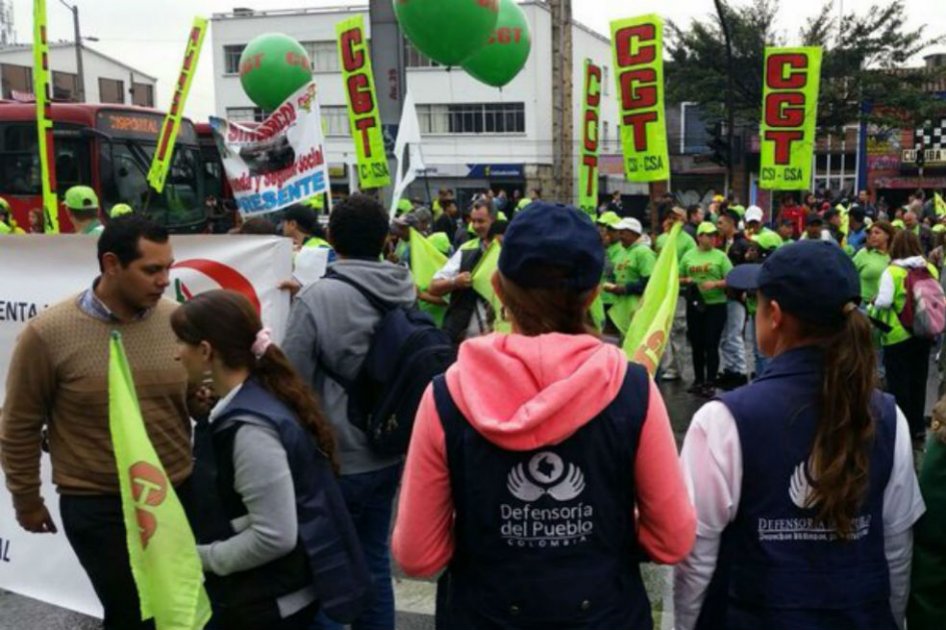 Manifestaciones por paro nacional obligaron al cierre de seis estaciones de TransMilenio