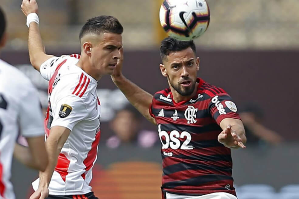 River Plave vs. Flamengo en la final de la Copa Libertadores 2019, disputada en el Monumental de Lima.