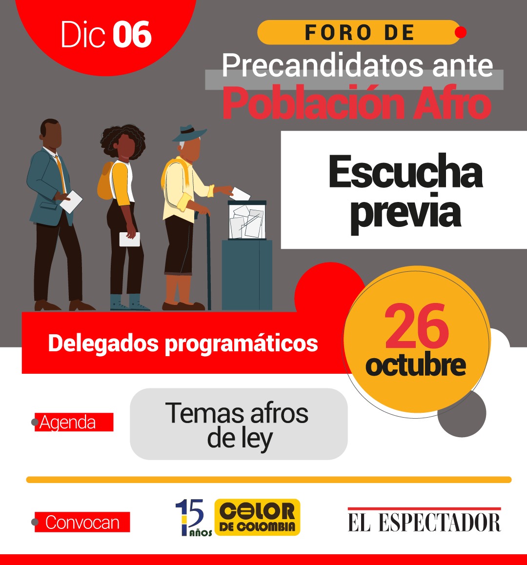 Jefes programáticos de precandidatos presidenciales escucharán a afros