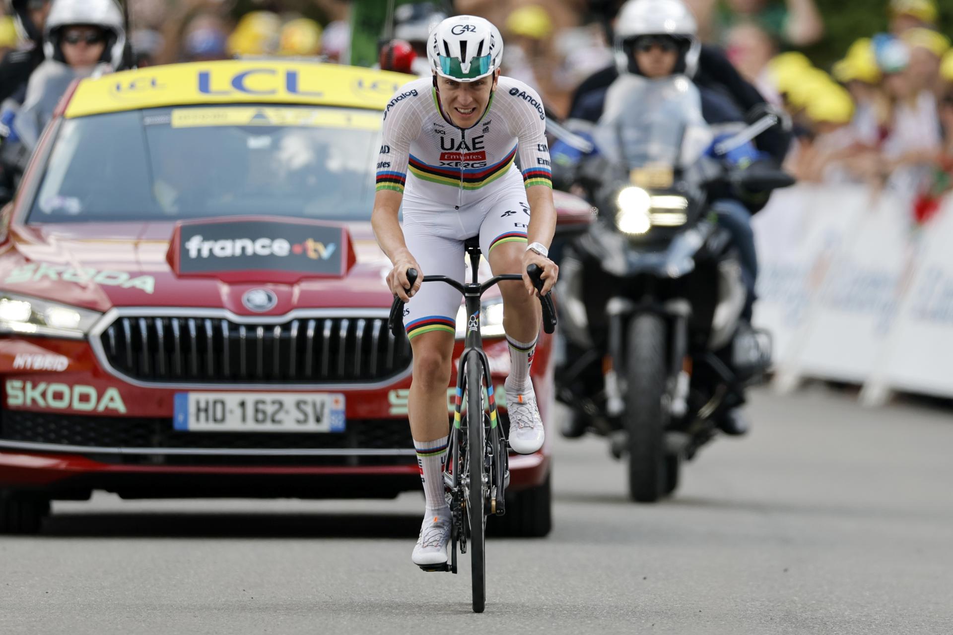 Tadej Pogacar ganó con holgura la sexta etapa y otra vez es líder del Tour de Francia