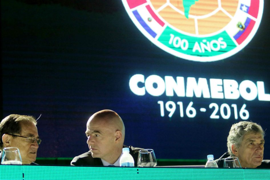 Conmebol apoya candidatura del Infantino para presidente de FIFA