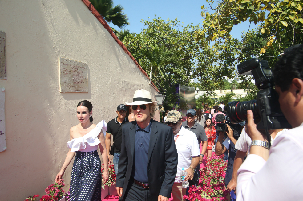 El actor Owen Wilson fue uno de los invitados especiales al almuerzo ofrecido por Cine Colombia durante la presente edición del FICCI.  / Pedro Mendoza