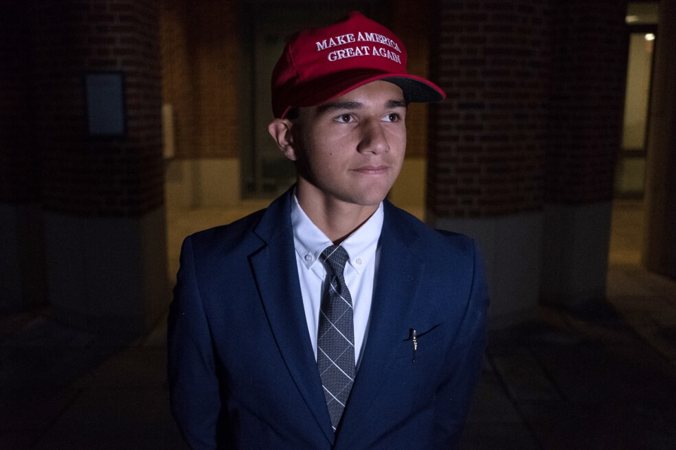 En fotos: los pequeños seguidores de Donald Trump