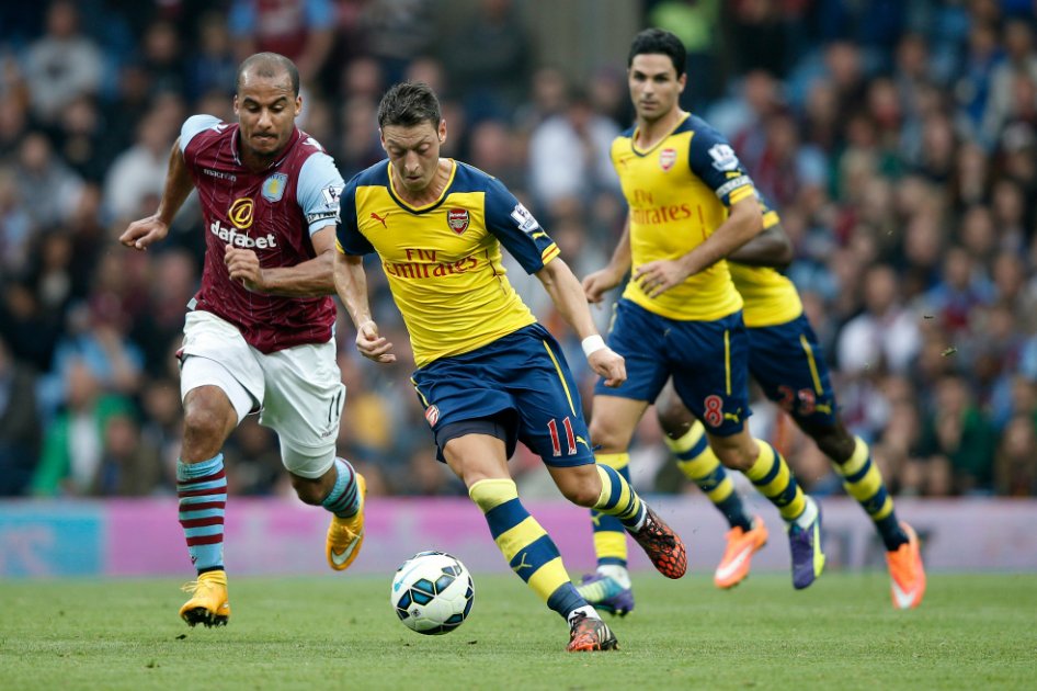 Arsenal le ganó 3 – 0 al Aston Villa de Carlos Sánchez