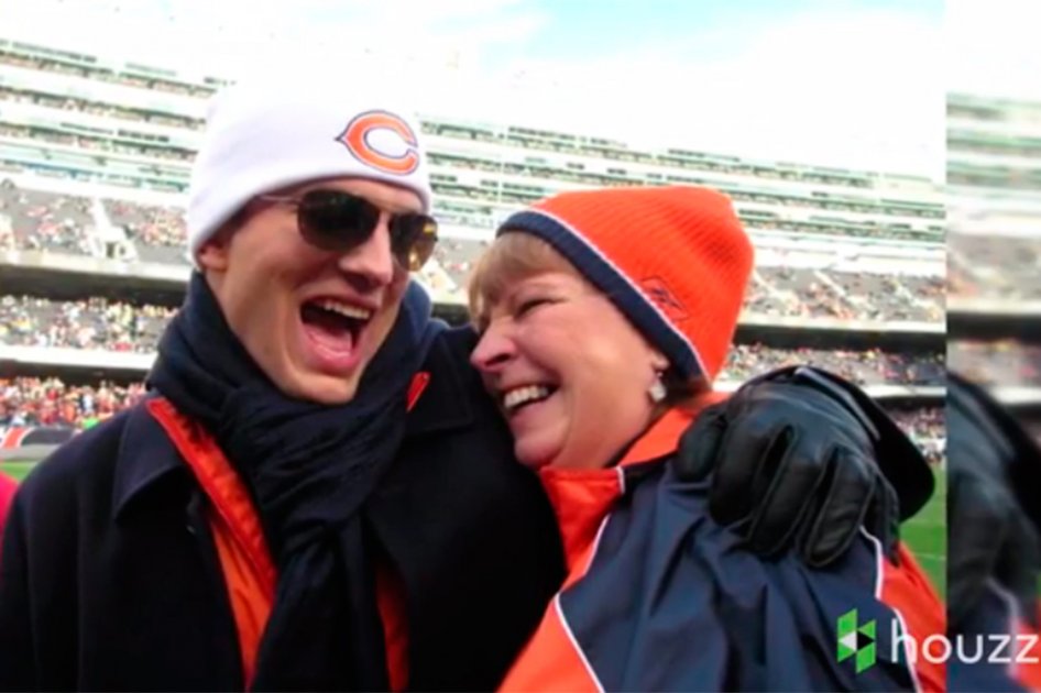 Ashton Kutcher y su madre, Diane.