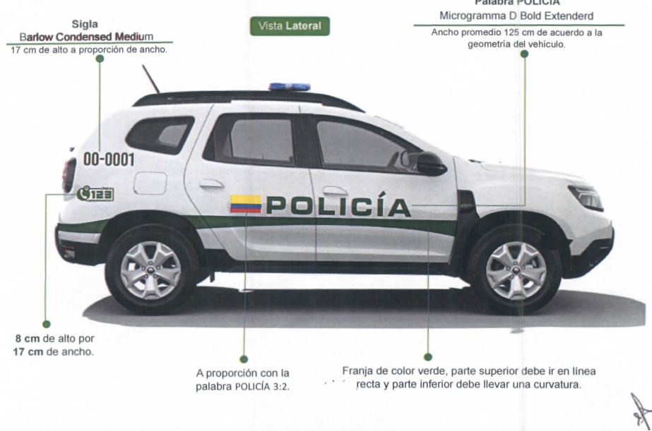 La razón de los nuevos cambios de diseño de los vehículos de la Policía Nacional