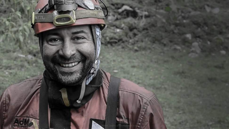 Juan Carlos Higuera, fundador de la Sociedad Colombiana de Espeleología.
