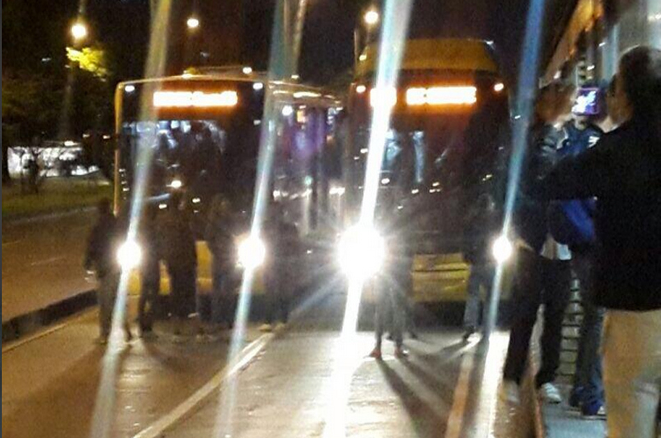Imágenes publicadas por los usuarios de Transmilenio en medio de las protestas