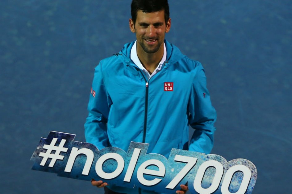 Novak Djokovic logró su victoria 700 en la ATP. Foto: AFP