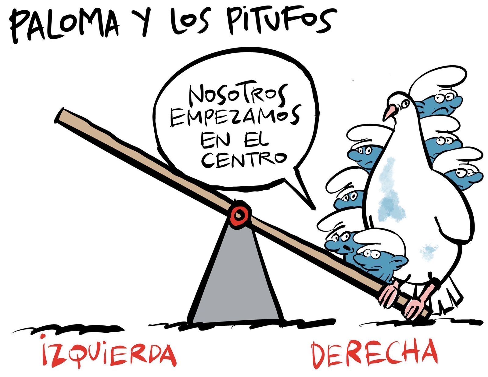 Paloma y los pitufos