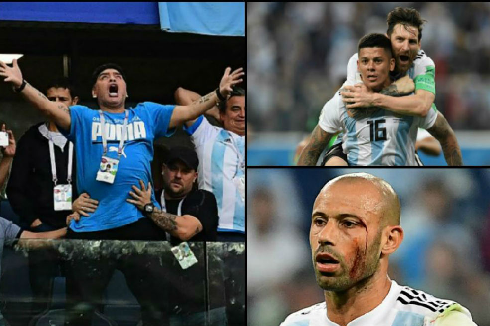 Las mejores imágenes de la clasificación de Argentina a octavos de final del Mundial
