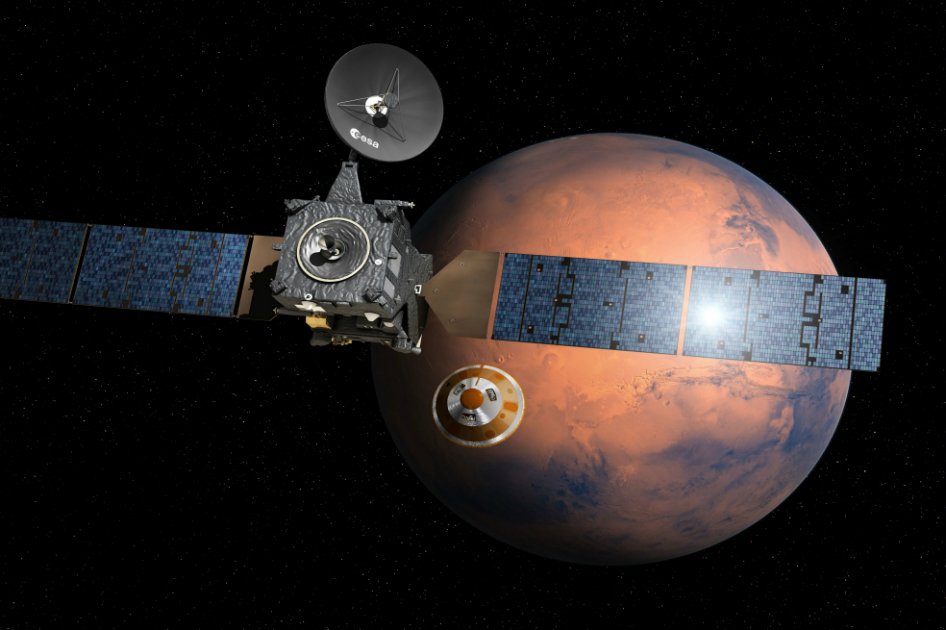 Módulo Schiaparelli, listo para aterrizar en Marte