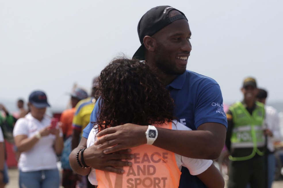 La alegre visita de Didier Drogba y Alberto II de Mónaco a Cartagena