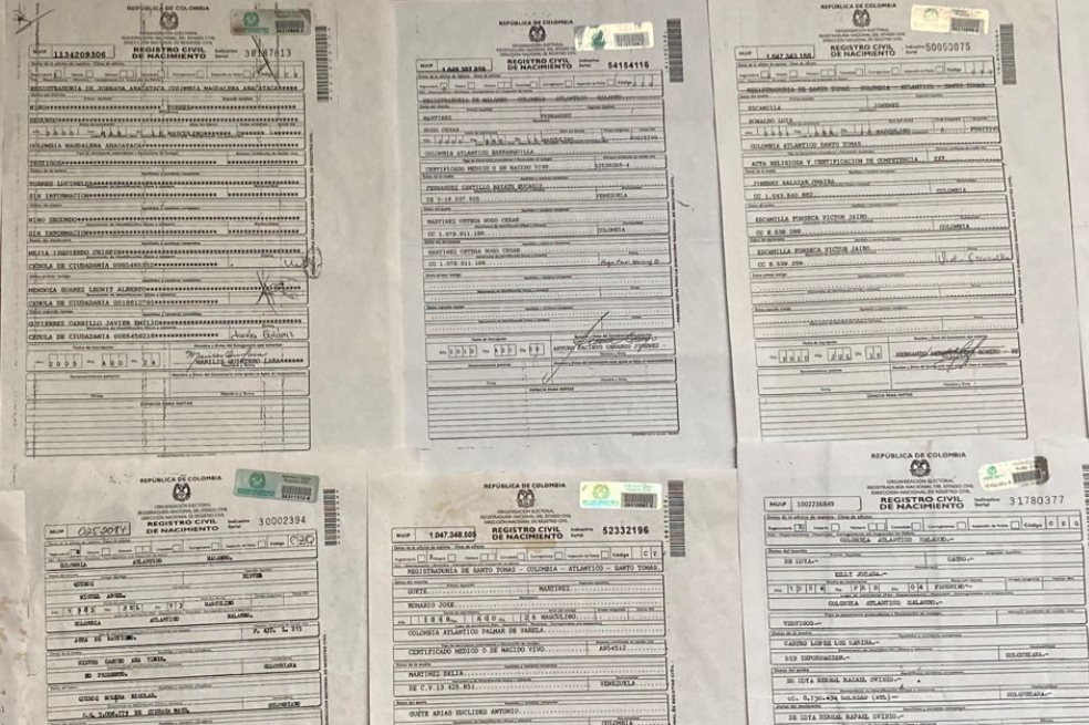 Registros civiles adulterados por la red conocida como "Europe Express".