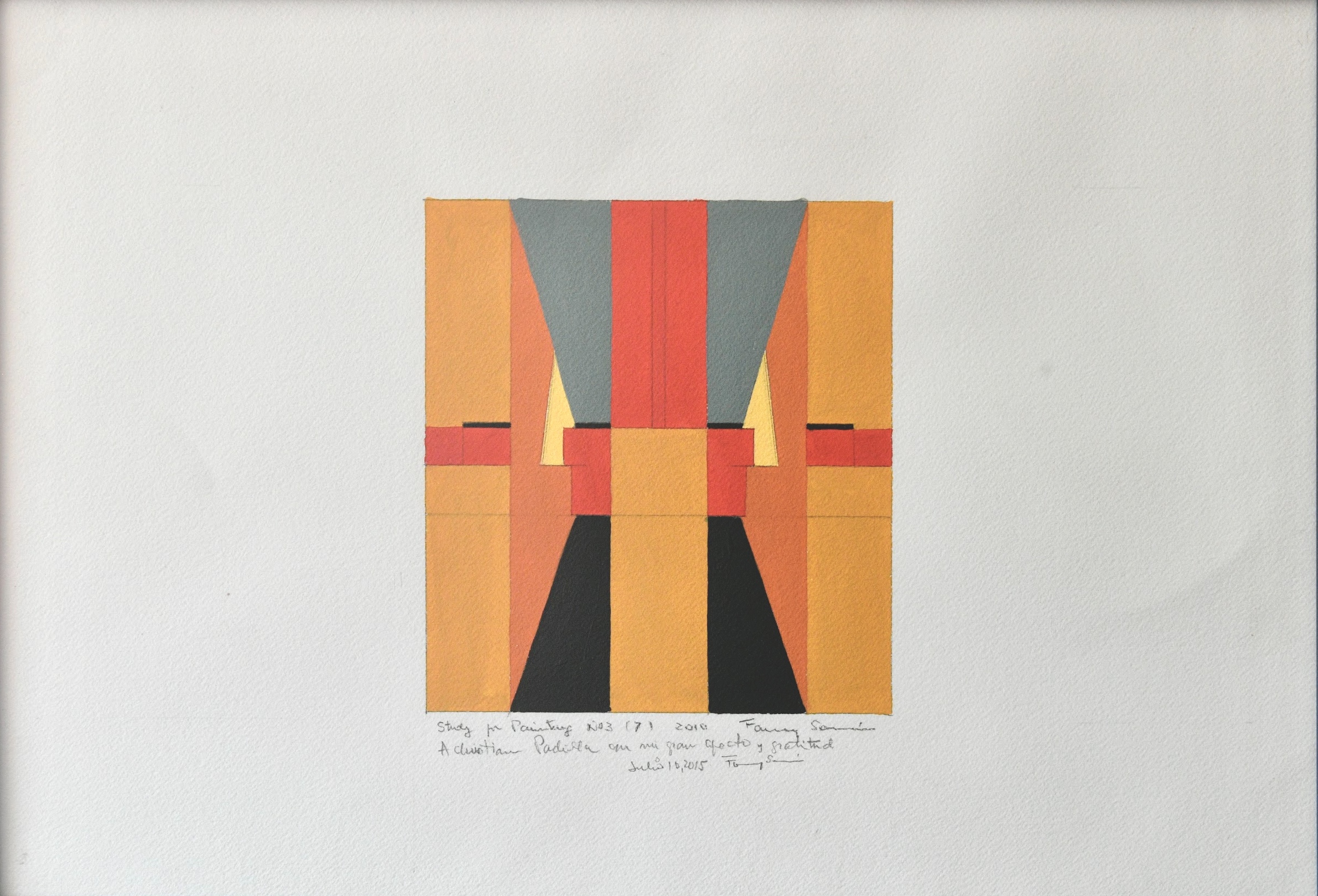 Obra de Fanny Sanín. Los lotes estarán exhibidos en la sala de Exposiciones de Cafam Floresta hasta el 6 de diciembre, día de la subasta.