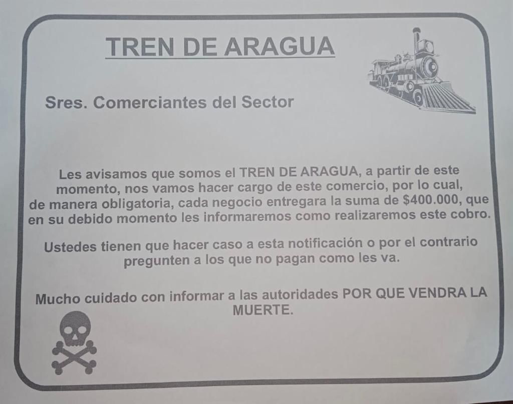 Panfletos del Tren de Aragua