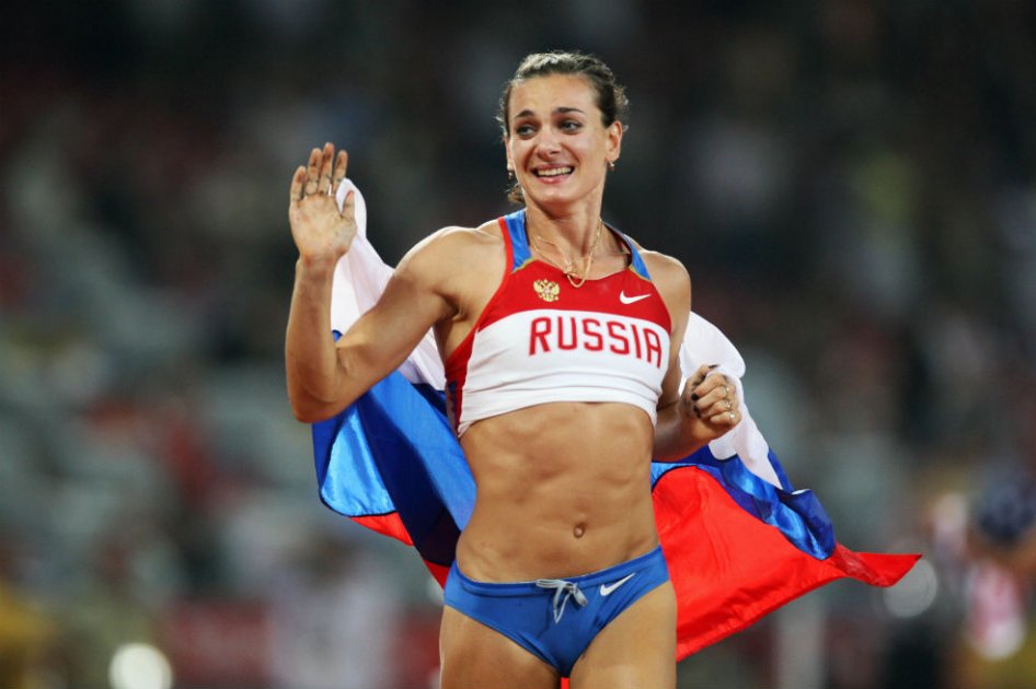 Yelena Isinbayeva, atleta rusa. Foto: AFP