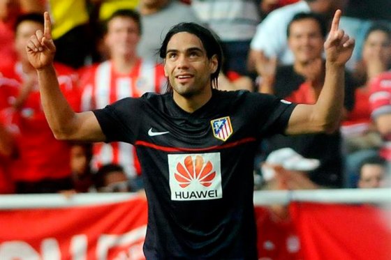 Falcao volvió al Vicente Calderón previo al ‘Derbi’ de Madrid