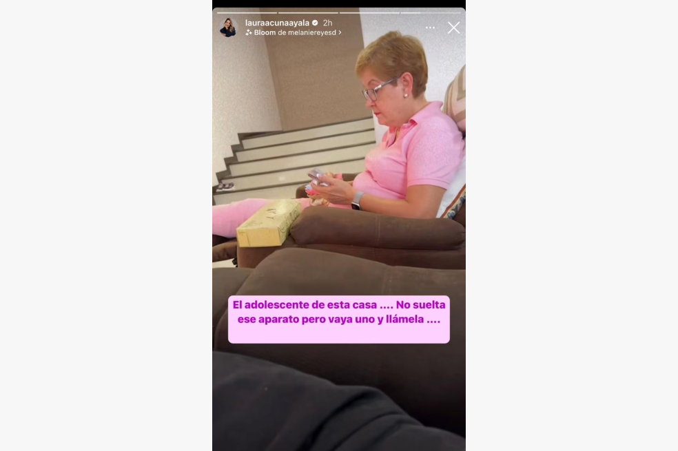 Laura Acuña recibió la visita de su mamá en su lujosa casa, pero hubo un problema