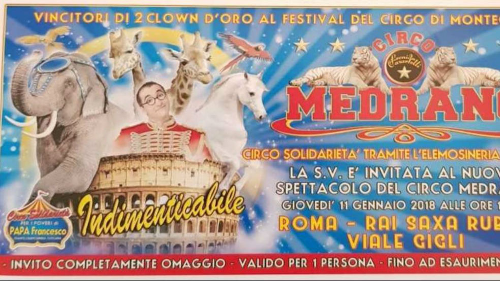 El tiquete que repartió el Vaticano entre sus invitados para el circo de mañana. (Recuperado por el diario La Stampa)