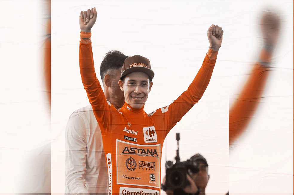 Supermán López, líder de la Vuelta a España