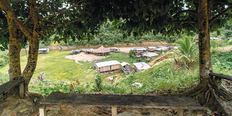 San Cristóbal es un caserío de indígenas wounaan en el río Docordó. / Camila Morales López.