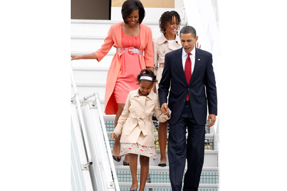 Las hijas de Barack Obama, pequeñas trotamundos