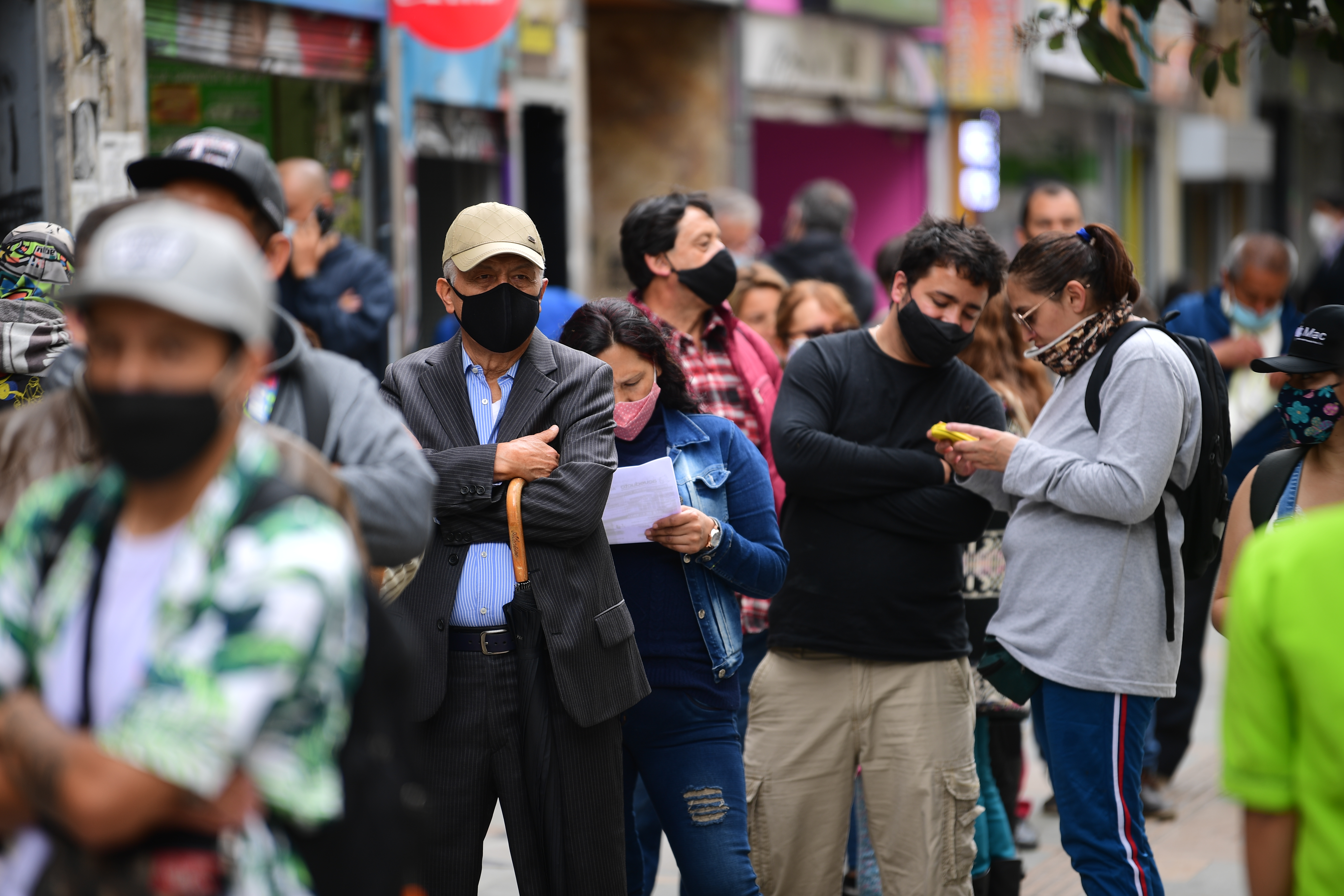Aspectos de las calles del Centro de Bogotá durante la Pandemia del Covid – 19