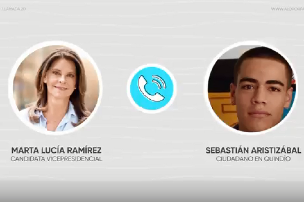 Marta Lucía Ramírez, fórmula vicepresidencial de Iván Duque, aceptó el #RetoDeLos10Minutos.