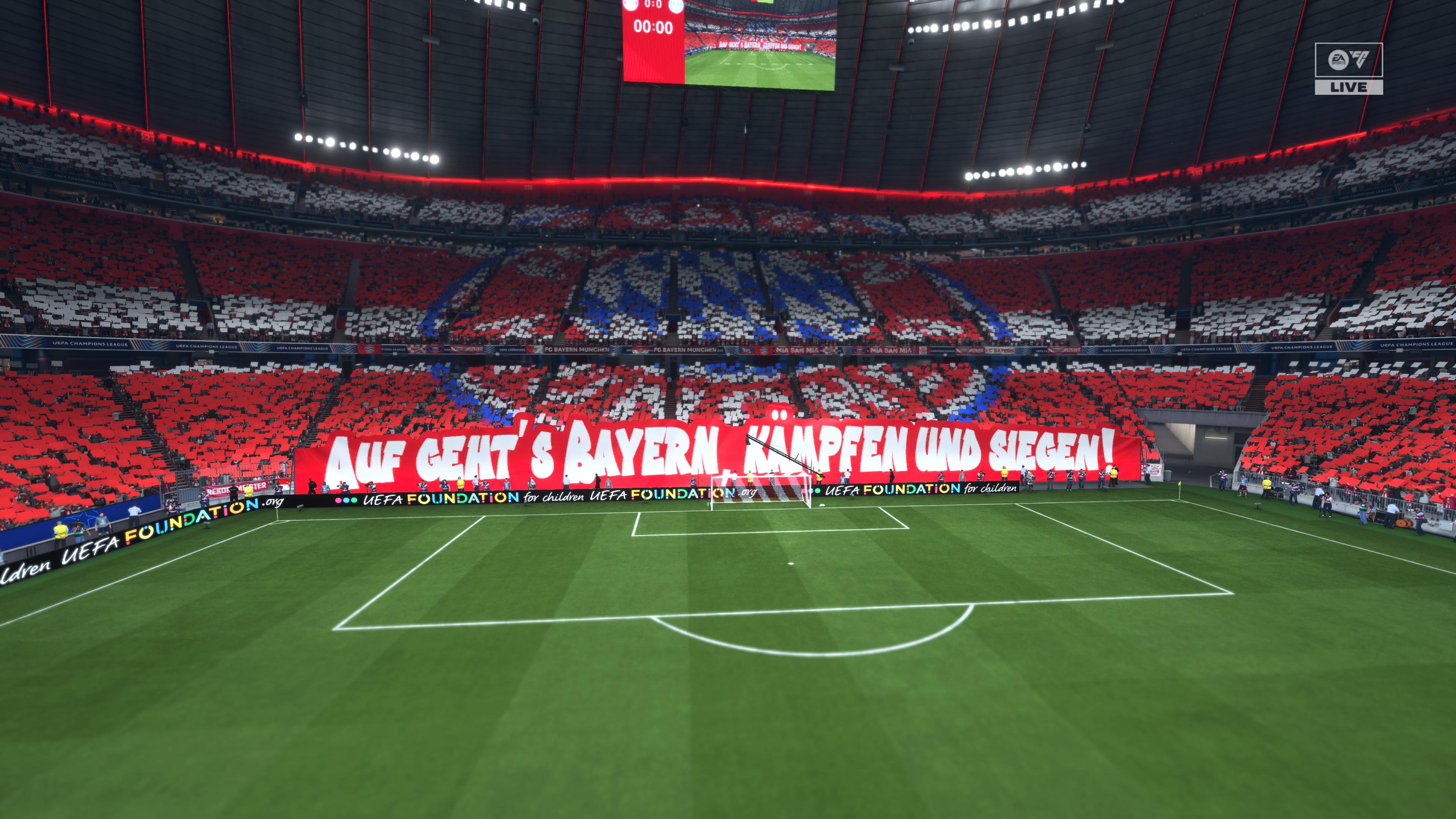 Afición del Bayern Múnich en el Allianz Arena en el nuevo EA Sports FC 26.